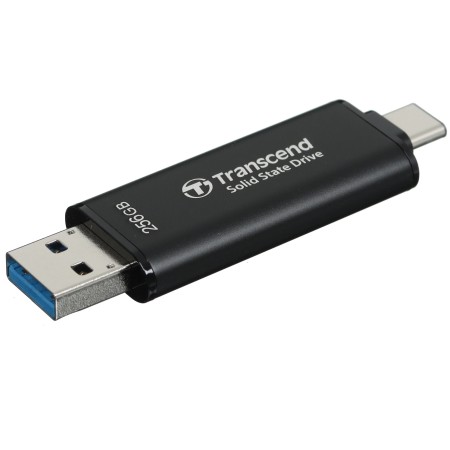 256 ГБ Внешний SSD диск Transcend TS256GESD310C черный